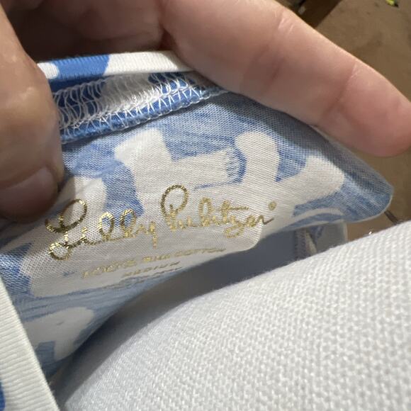 Lilly Pulitzer Christie Dress Tusk In The Sun Size M- Bay Blue Elephant Print - Picture 5 of 7